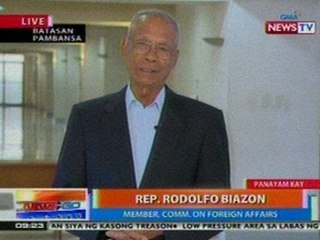 NTG: Panayam kay Rep. Rodolfo Biazon, Member, Comm. on Foreign Affairs (Sept. 20, 2012)