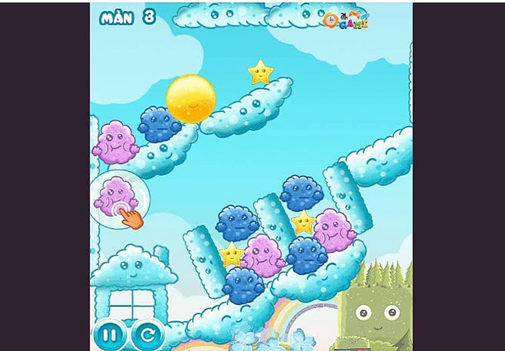 Game giai cuu nang - Trò chơi giải cứu mặt trời trong mê cung mây.