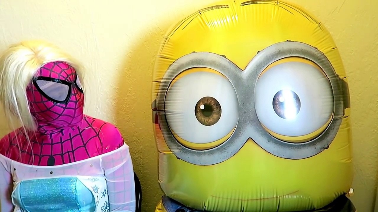 Spiderman vs Joker vs Frozen Elsa Pink Spidergirl Gets RAINBOW HAIR! - Fun Superheroes  -)-a9EMlUi8AIw