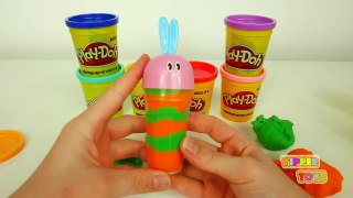 Play Doh Ice Cream Popsicles Rainbow