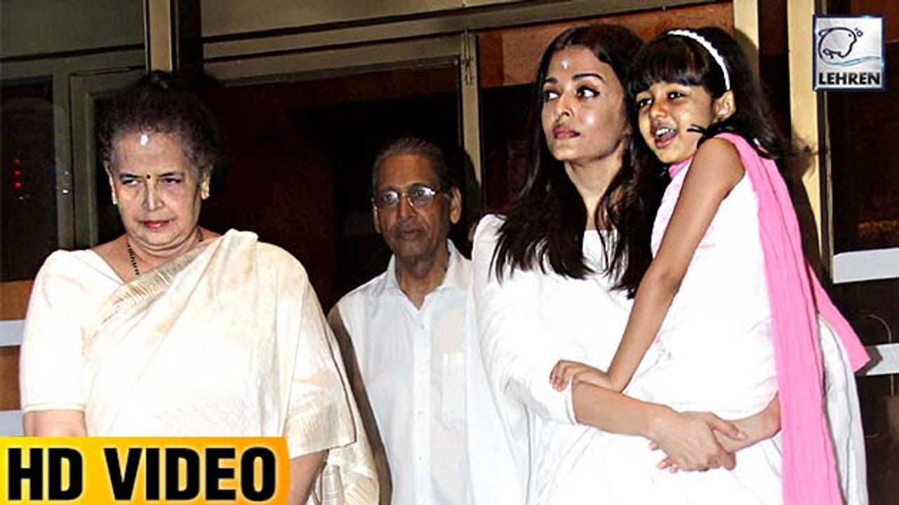 Aaradhya Bachchan SINGING At Grandfather's Prayer Meet | LehrenTV