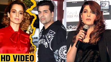 Twinkle Khanna's SARCASTIC Reply On Kangana And Karan Fight | LehrenTV