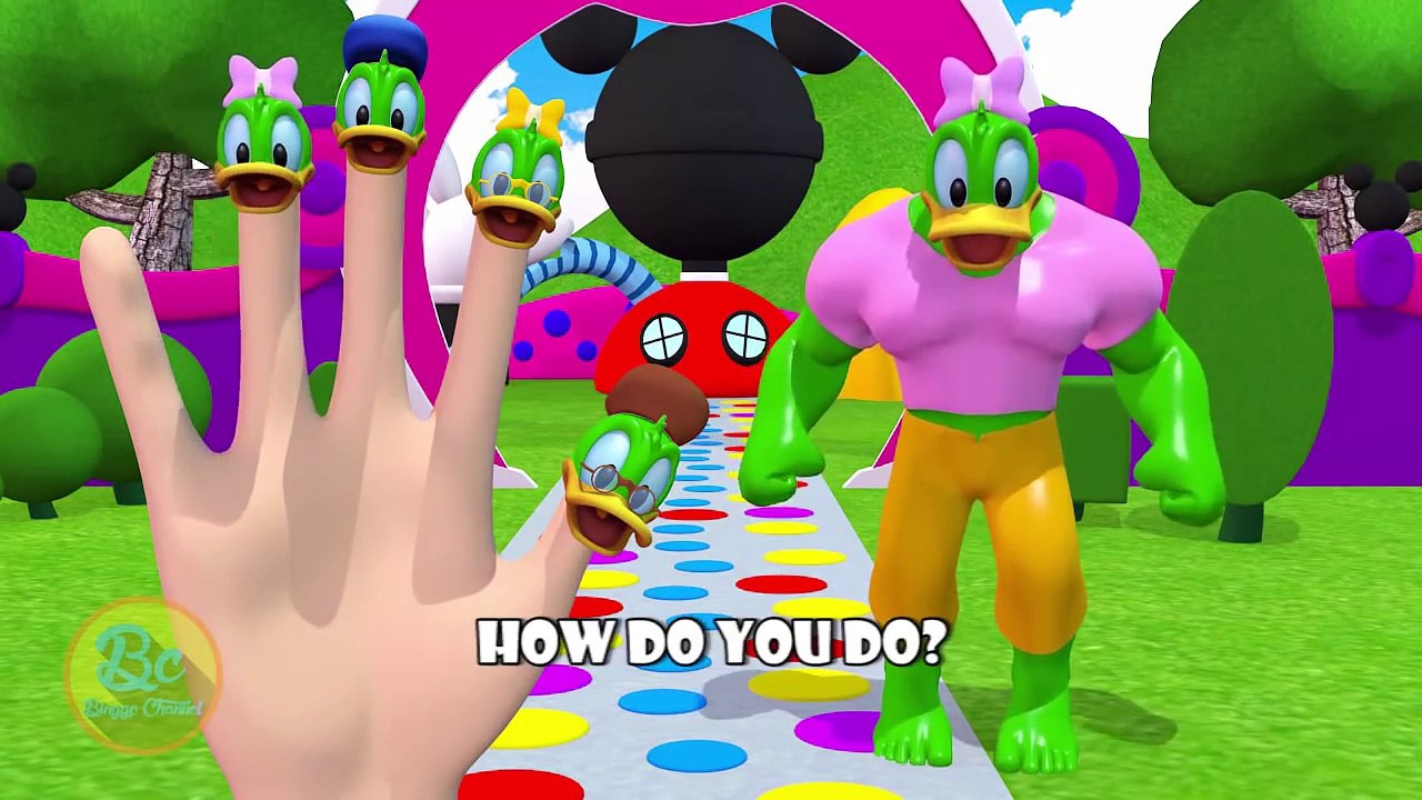 Captain Donald Duck Finger Family | Nursery Rhymes | 3D Animation In HD From Binggo Channe