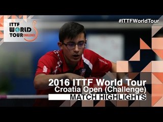 2016 Croatia Open Highlights: Julien Indeherberg vs Mislav Martinek (Qual)
