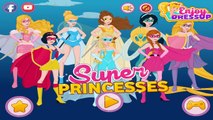 Disney Princesses as Superheroes - Elsa Anna Rapunzel Ariel Jasmine Dress Up Games for Kid