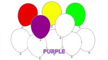learning Colors for toddlers With Balloons Coloring Pages - Childrens educational video
