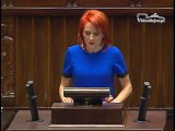 Poseł Bernadeta Krynicka - Wystąpienie z dnia 22 marca 2017 roku.