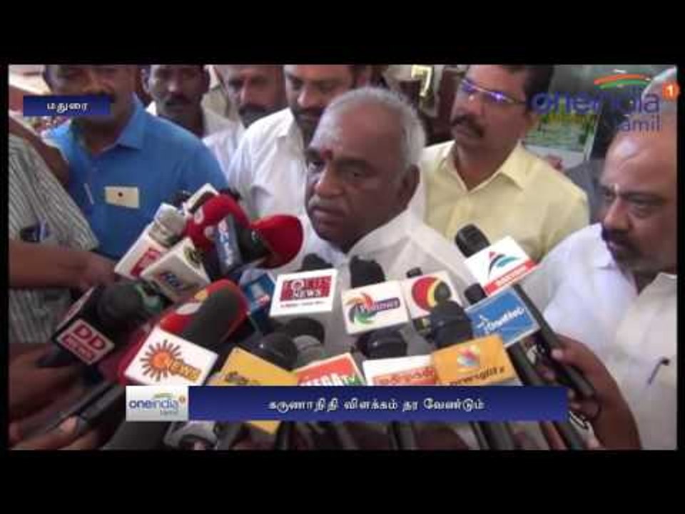 Pon. Radhakrishnan questions Karunanidhi on Coimbatore clash issue