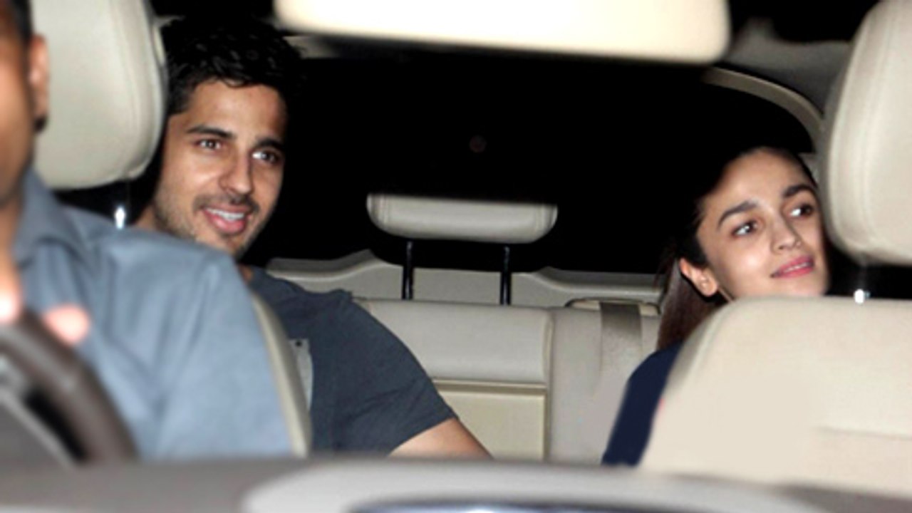 Sidharth Malhotra And Alia Bhatt Arrive Together At Phillauri Screening