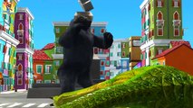 Crazy Gorilla Finger Family Nursery Rhymes for Children in 3D| MY KIDDY WORLD