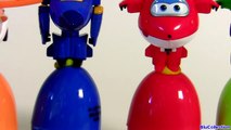 Learn Colors with SUPER WINGS SURPRISE EGGS 출동 슈퍼윙스 ! 디즈니 계란 장난감 서프라이즈 Children Toys-6Q