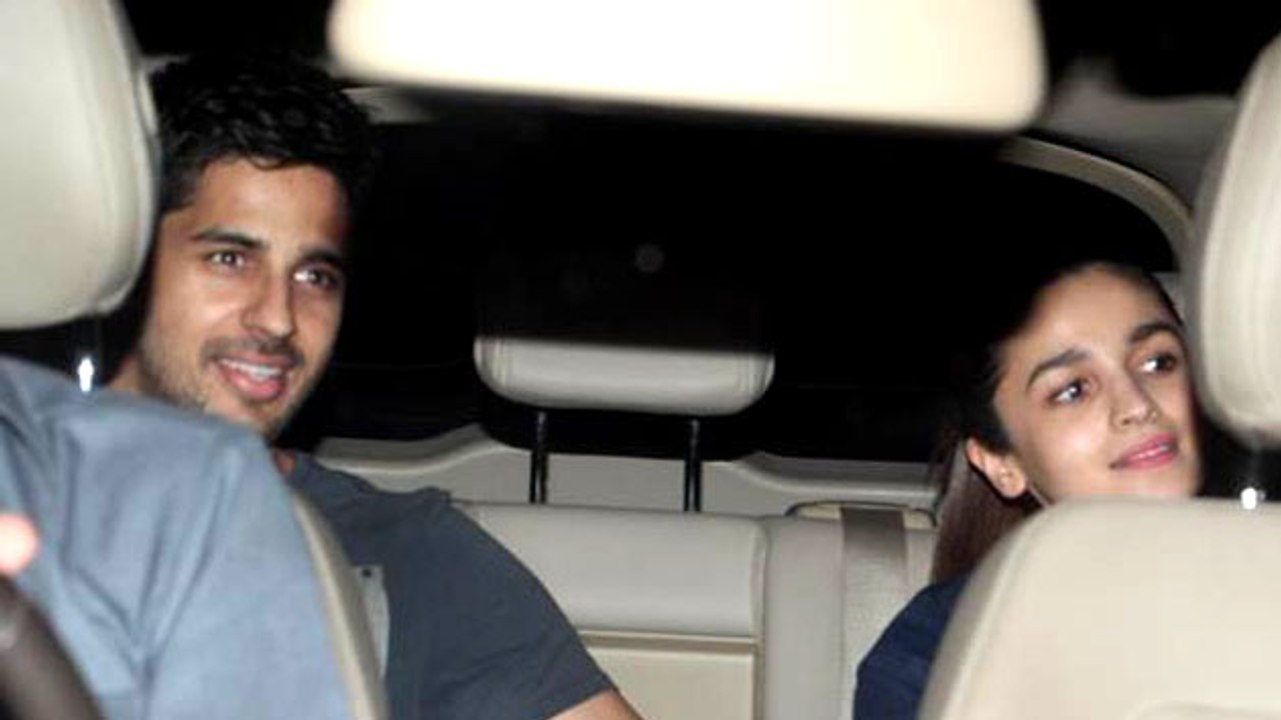 Sidharth Malhotra & Alia Bhatt Together at Phillauri Screening