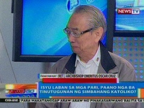 NTG: Panayam kay Ret. Archbishop Emeritus Oscar Cruz (Sept. 28, 2012)