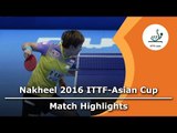 2016 Asian Cup Highlights: Feng Tianwei vs Tie Yana (3rd Place Match)