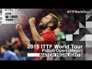 2016 Polish Open Highlights: Jon Persson vs Bai He (R2)