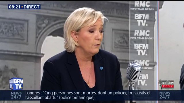 Attaque à Londres: Marine Le Pen dénonce une forme de terrorisme low cost