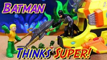 Batman with Aquaman and Superman Fight Metal Teeth Shark Mech and Reverse Flash Pirate