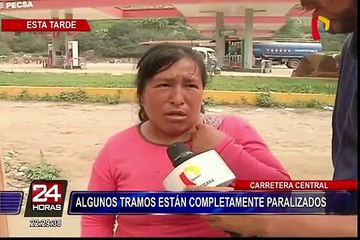 Carretera Central: trabajos de limpieza obligan al cierre temporal de la vía