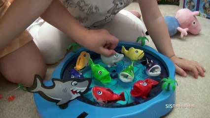 Gone Fishing Toy Review - Let's Go Fishing with SISreviews! Funny game for kids