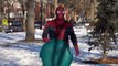 Batman vs Joker vs Spiderman - Superheroes Snow Sled Races - Real Life Superhero Movie - Marvel - DC-KJ