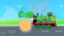 Hulk Train Vs Spiderman Train - Trains Cartoon For Children - Kids Videos