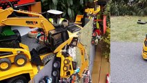 BRUDER RC toys excavator crash! Bruder video for kids!-UC