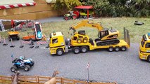 BRUDER RC toys excavator crash! Bruder video for kids!-UCBy