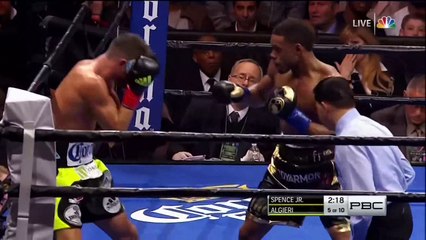 Le KO terrible déclenché par la gauche d'Errol Spence