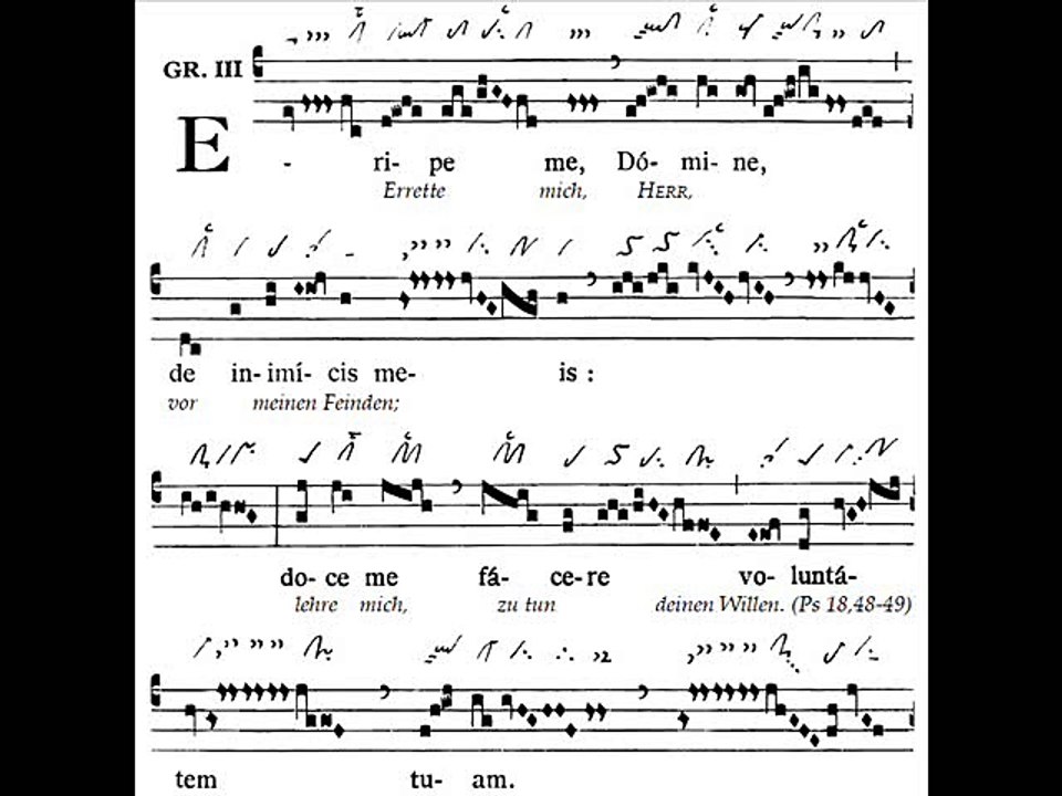 Graduale Eripe me Domine, Dominica V Quadragesimae (5 Carême)