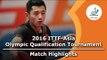 2016 Asia Olympic Qualification Highlights: Ma Long vs Zhang Jike