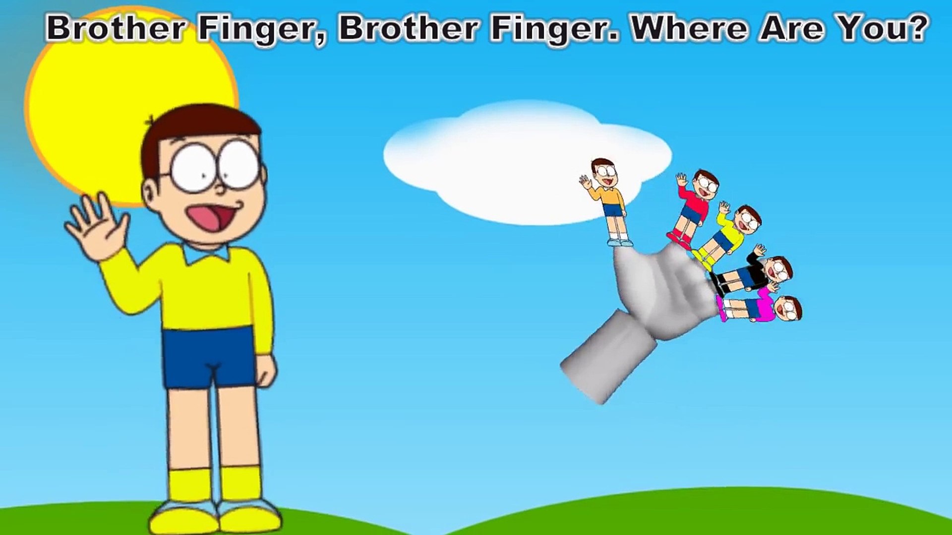⁣Nobita Doreamon finger family collection | Doremon play doh Peppa pig | finger family song