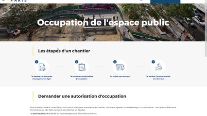 Tutoriel "CITE" pour demande d'occupation de l'espace public