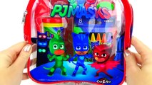 PJ Masks Fun Activities Backpack with Stickers, Coloring Book, Softee Dough, Play Scenes and More!-85zGNvI