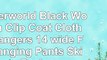 Hangerworld Black Wooden Clip Coat Clothes Hangers  14 wide  For Hanging Pants  Skirts