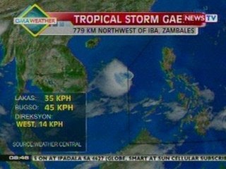 NTVL: Weather update as of 8:46 a.m. (Oct. 6, 2012)