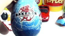 3 Surprise eggs - Kinder surprise Bakugan eggs and Russian surprise eggs - Бакуган яйцо с