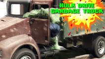 The HULK Smash Superhero Cartoon Drive Garbage Truck At Beach l Nursery Rhymes l Garbage Trucks Rule-jn