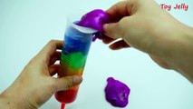 How To Make Colors ORBEEZ! Giant Syringer Toy Jelly monster & Learn Colors With Slime Clay