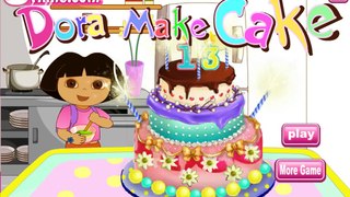 Дора в Проводник Дора Создание день рождения кекс Игры