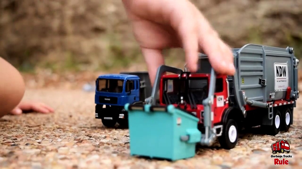 Garbage Truck Videos For Children l 'Let's Go Pick Up The Trash!' l Garbage Trucks Rule-cZjWm1