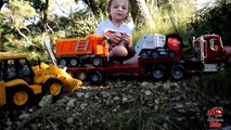 GARBAGE TRUCK VIDEOS For Children l Trash Truck, Bruder Mack Tractor Trailer l Garbage Trucks Rule-Wx-yM6