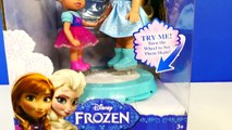 Frozen Young Elsa & Anna with Ice Skating Rink Disney Princess Doll Toys Review by DCTC