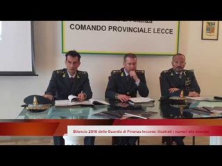 Download Video: Bilancio 2016 della Guardia di Finanza leccese: illustrati i numeri alla stampa - Leccenews24