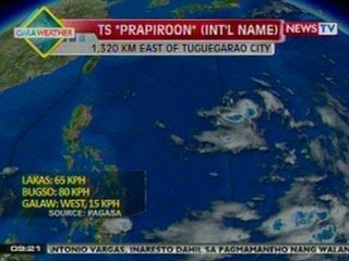 NTG: Weather update as of 9:21 a.m. (Oct. 8, 2012)