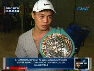 Saksi: Championship belt ni WBC Minimum Weight Silver World Champion Denver Cuello, nawawala