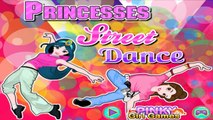 Princesses Street Dance Disney Cinderella Belle Snow White Rapunzel Mulan Game for kids