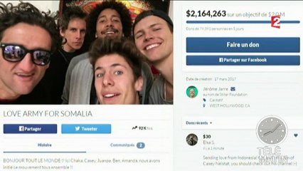 Somalie : l'aide humanitaire arrive grâce à Jérôme Jarre et les réseaux sociaux