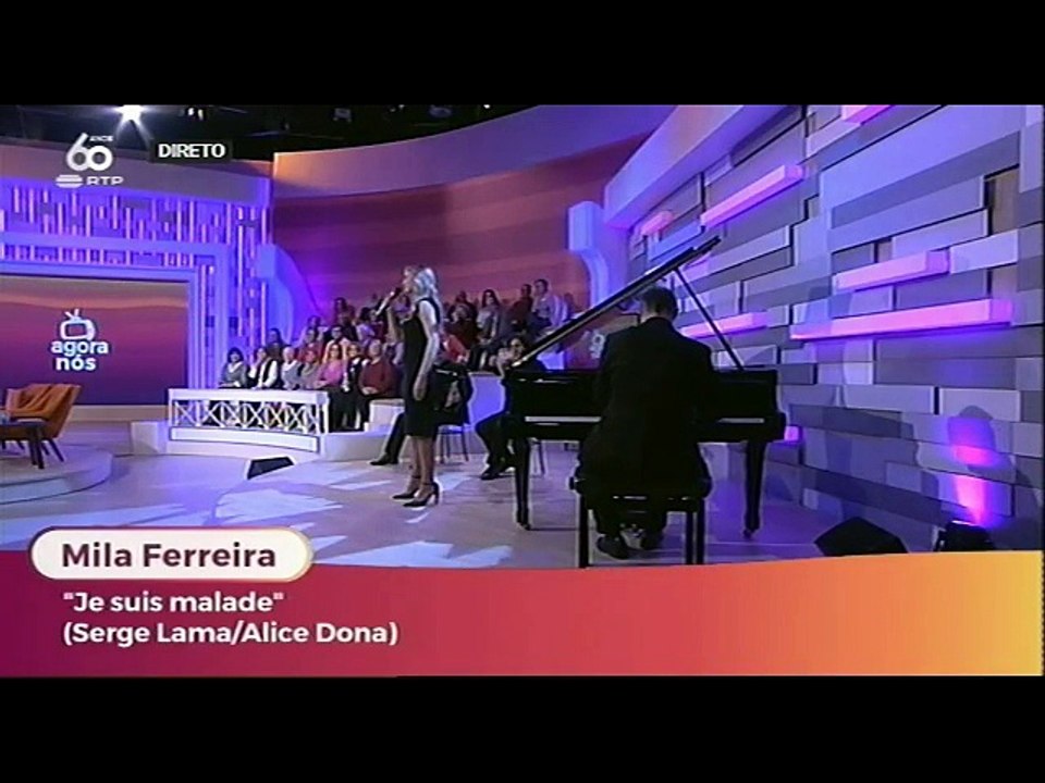Mila Ferreira no agora nos com entrevista e o tema - je suis malade