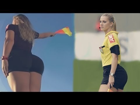 5 Most Beautiful Female Referees in football ● Beautiful Female referee super perform football