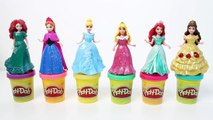 10 Disney Princess MagiClip Collection Merida Belle Snow Ariel Elsa Anna Play Doh 12 Fashi